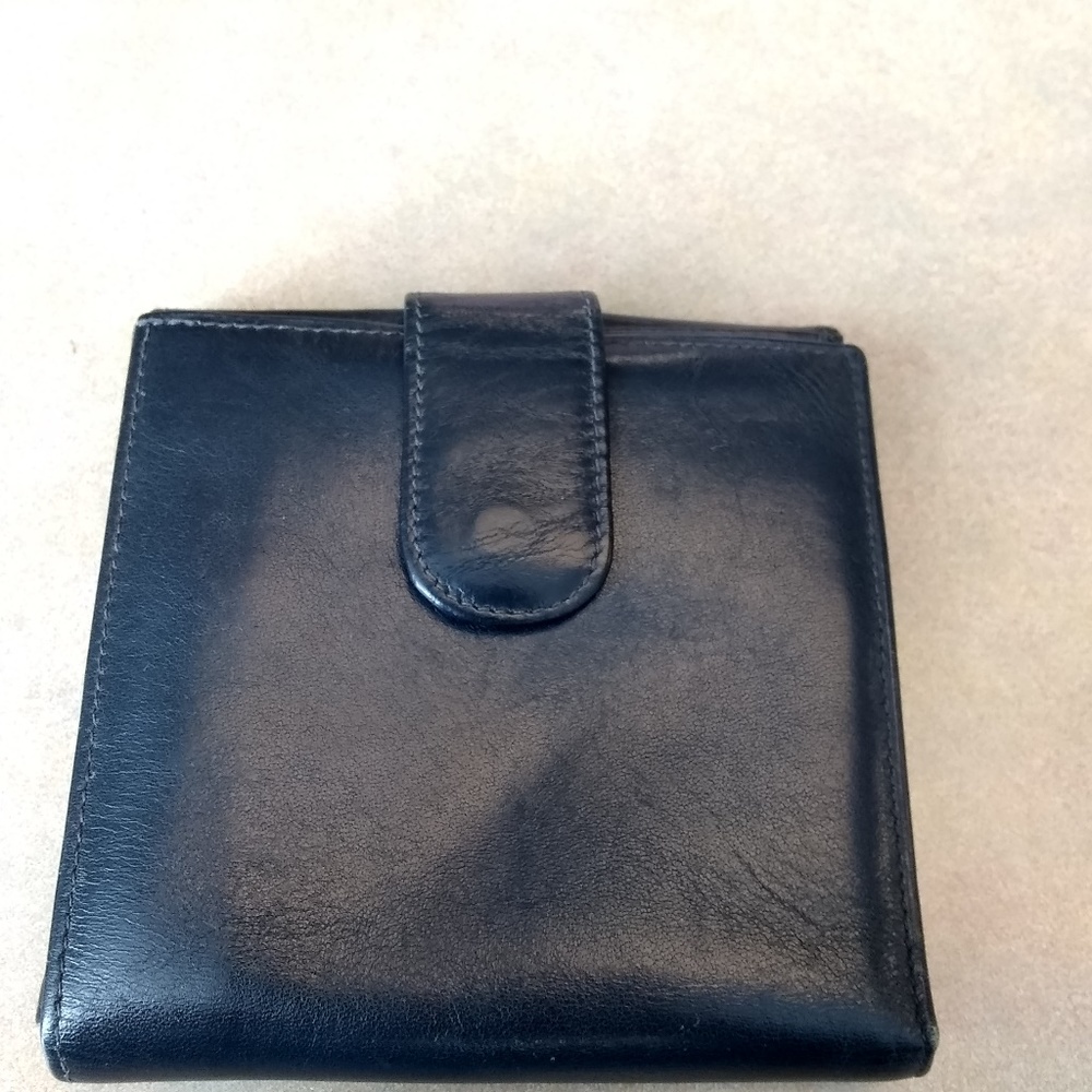 Nordstrom blue leather Men's wallet
